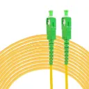 SC/SC APC, (GREEN) SIMPLEX 2.0mm SMF Fiber Patch Cable, 5m,
